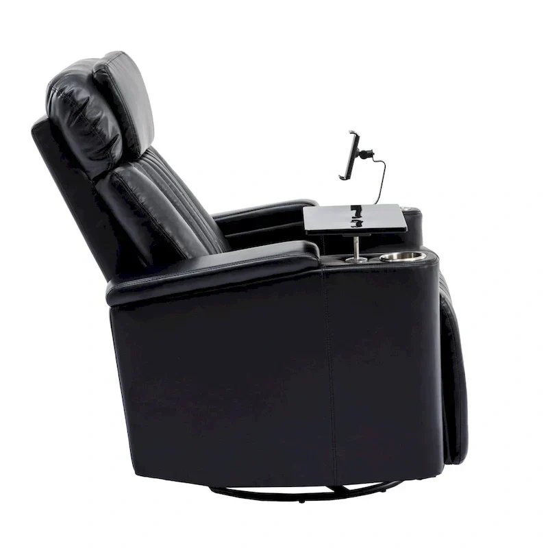 Fauteuil inclinable motorisé de cinéma maison multifonctionnel pivotant à 270°