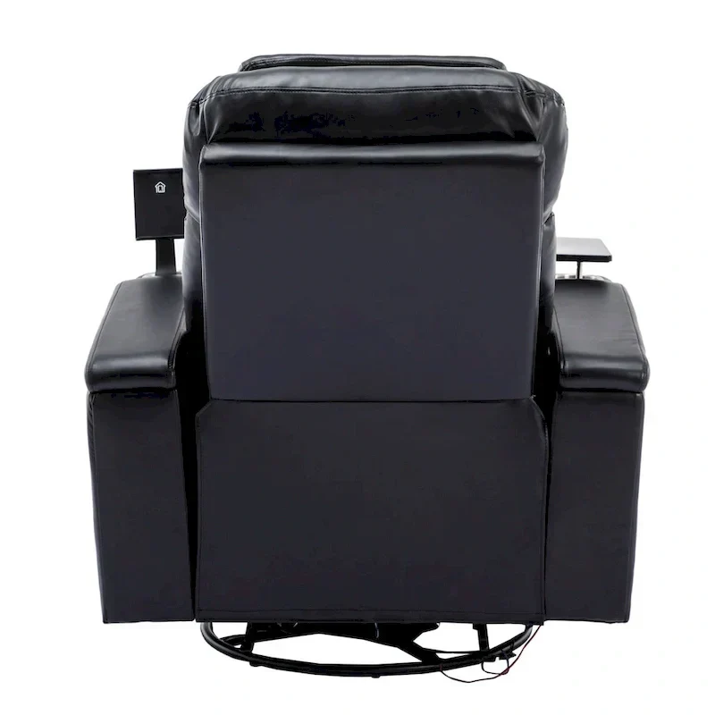 Fauteuil inclinable motorisé de cinéma maison multifonctionnel pivotant à 270°