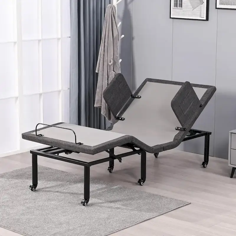 Lit articulé avec télécommande sans fil, sommier électrique avec ou sans matelas