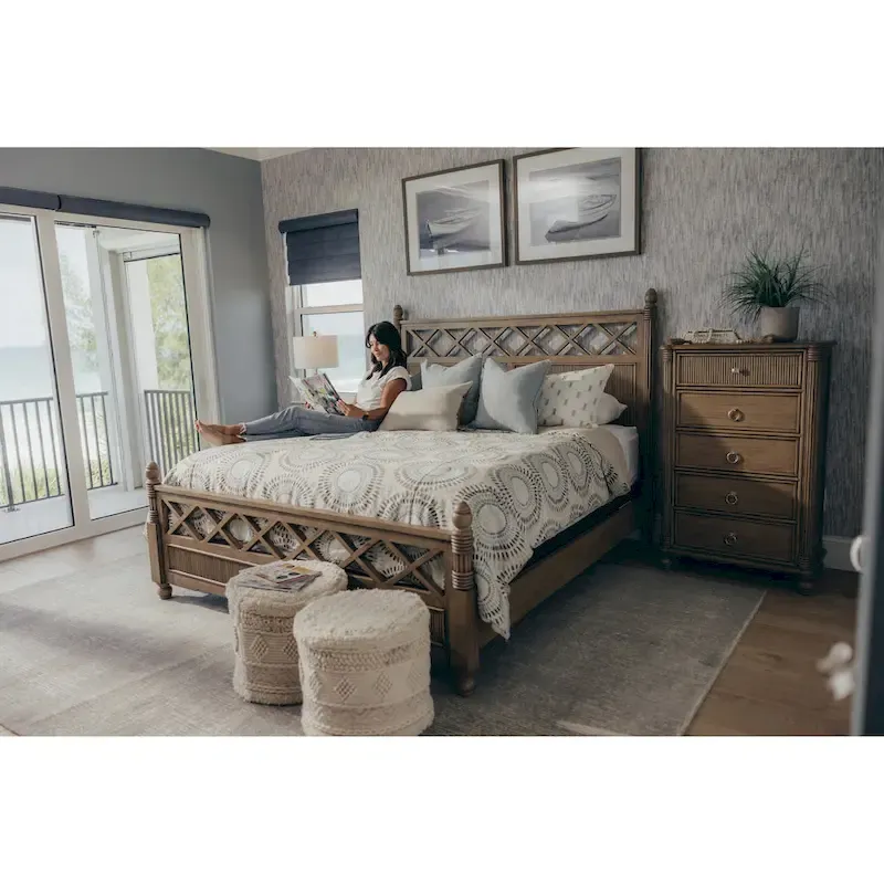 Lit en bois massif Malibu