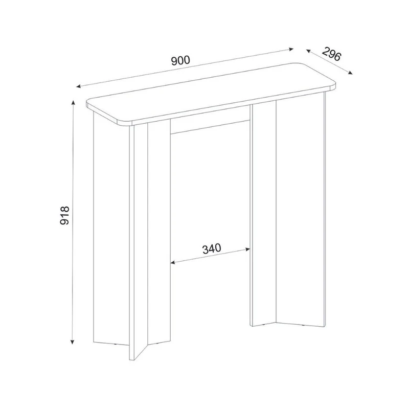 Consolle ingresso travertino con gambe geometriche Mara
