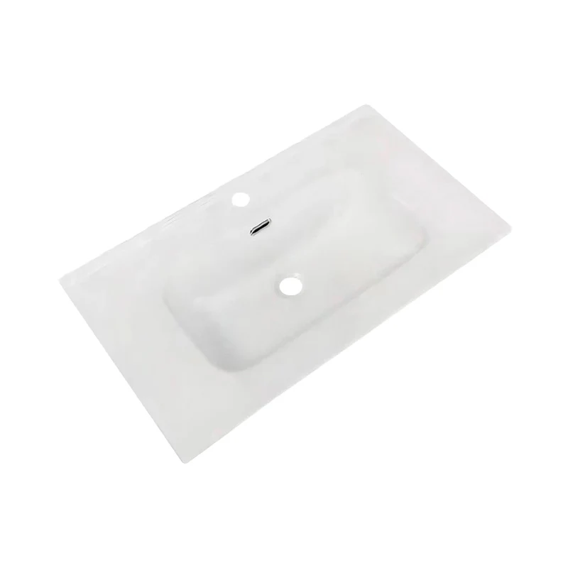 Lavabo consolle d'appoggio in ceramica bianco 81x46.5x17H VA836-80
