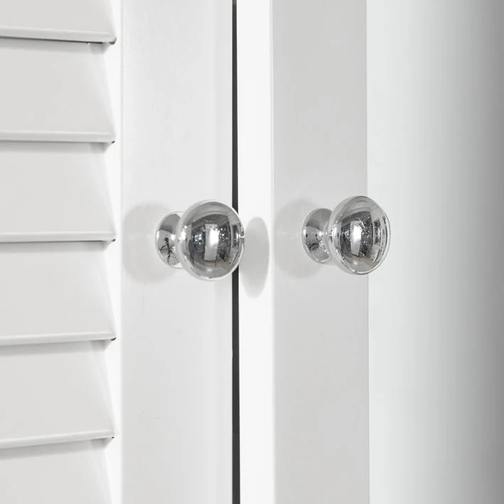 SoBuy | Spiegelschrank | Hängeschrank mit Spiegeltür | Badschrank Weiß | BZR55-W