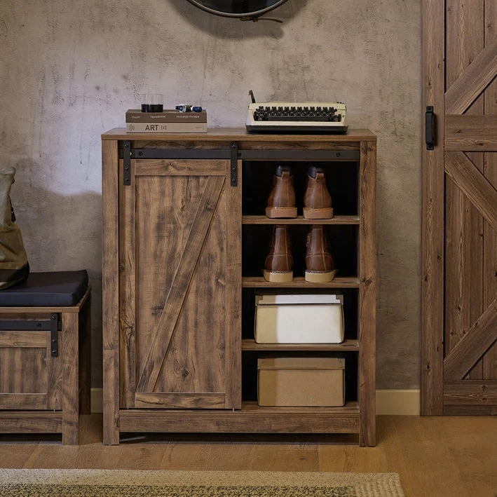 SoBuy | Sideboard mit Schiebetür | Kommode | Schuhschrank | Flurschrank | FSB59-N