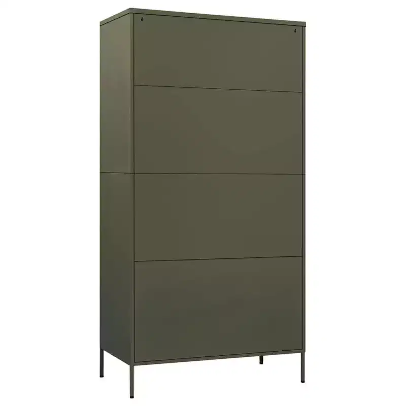 vidaXL Armoire vert olive 90x50x180 cm Acier