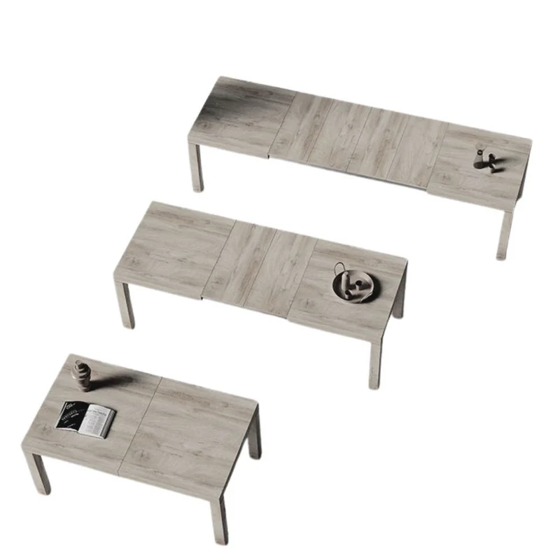 Tavolo allungabile in olmo moro 160/310 cm con 4 allunghe Piana T08 IMAB