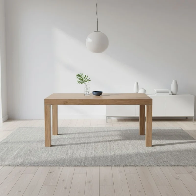 Tavolo allungabile in rovere decapato 160/310 cm con 4 allunghe Piana T08 IMAB