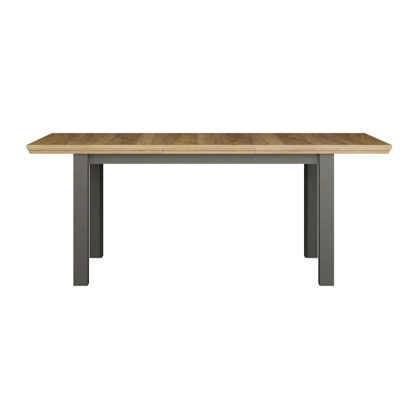 Tavolo allungabile 150/200 cm colore grigio scuro e rovere Essenza