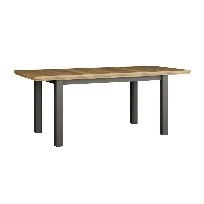 Tavolo allungabile 150/200 cm colore grigio scuro e rovere Essenza