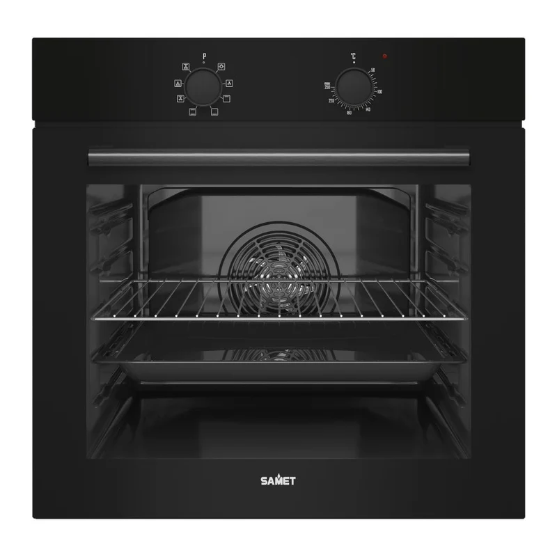 Forno multifunzione Calliope8F 2 manopole colore nero classe A+ Samet