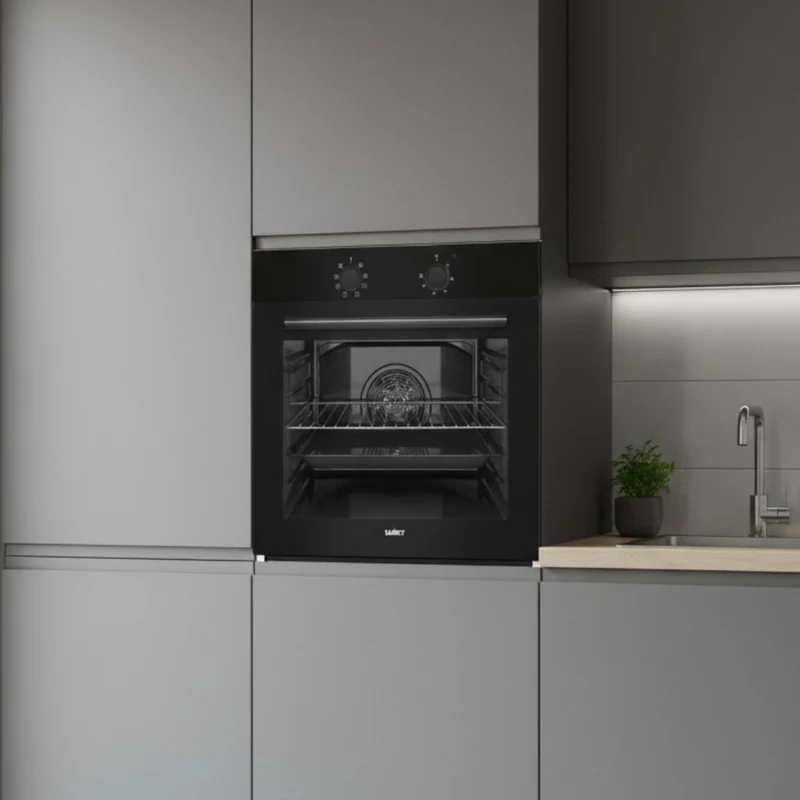 Forno multifunzione Calliope8F 2 manopole colore nero classe A+ Samet