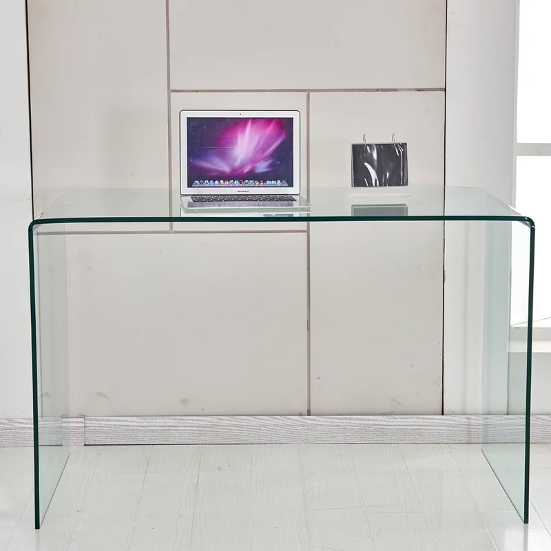 Consolle 120×40 cm in vetro temperato curvato Scarlett
