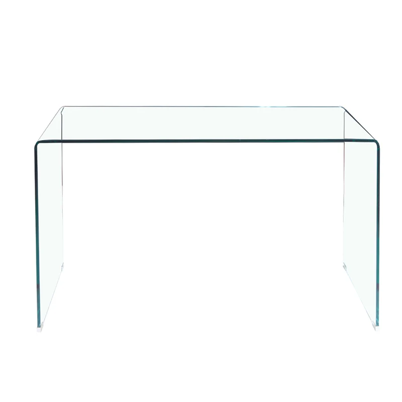 Consolle 120×40 cm in vetro temperato curvato Scarlett