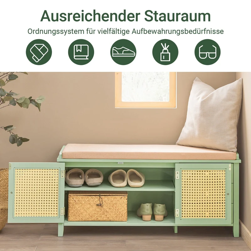 SoBuy | Schuhbank | Garderobenbank | Sitzbank | Dielenbank | FSR129-GR