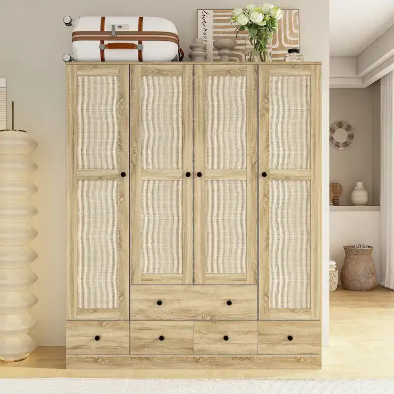 Armoire penderie placard 59L Grande armoire autonome blanche