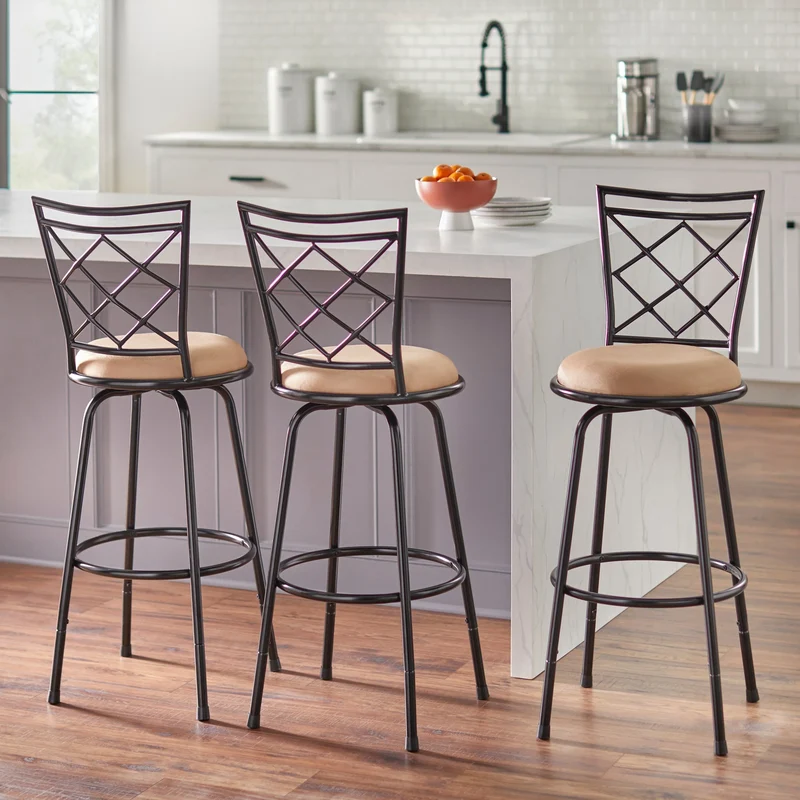 Tabourets Alyssa à hauteur réglable et pivotants Simple Living (lot de 3)