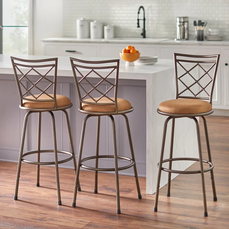 Tabourets Alyssa à hauteur réglable et pivotants Simple Living (lot de 3)