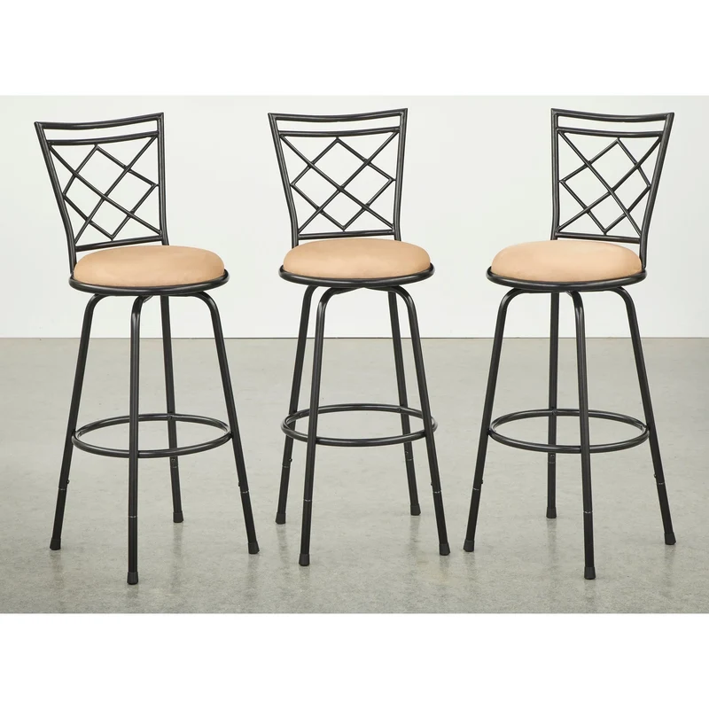 Tabourets Alyssa à hauteur réglable et pivotants Simple Living (lot de 3)