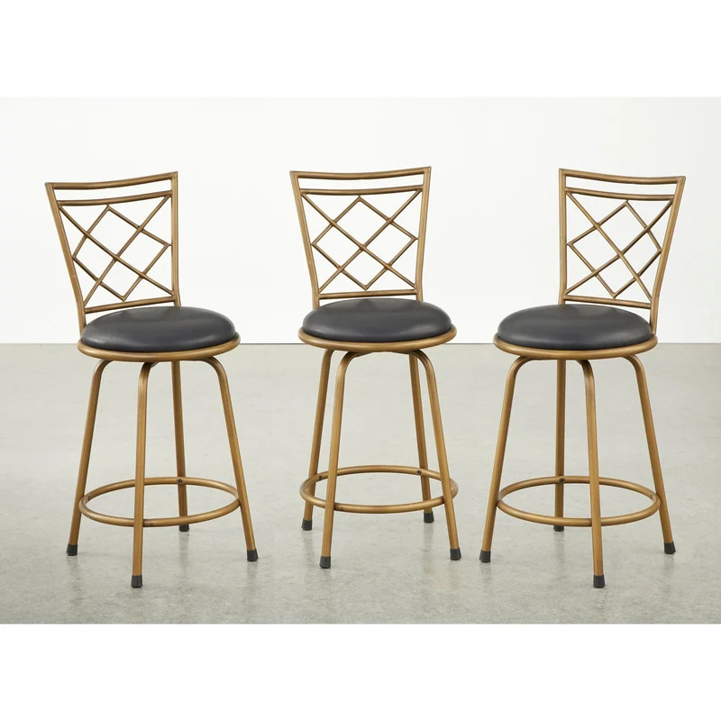 Tabourets Alyssa à hauteur réglable et pivotants Simple Living (lot de 3)