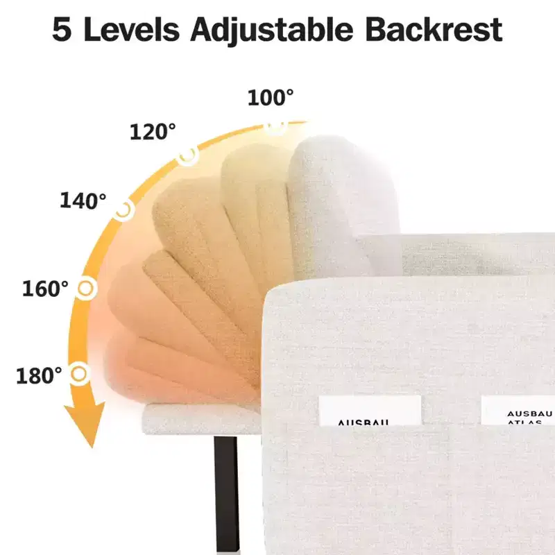 Canapé-lit convertible 2-en-1 avec méridienne de rangement, canapé d'angle en chenille avec ports USB pour salon