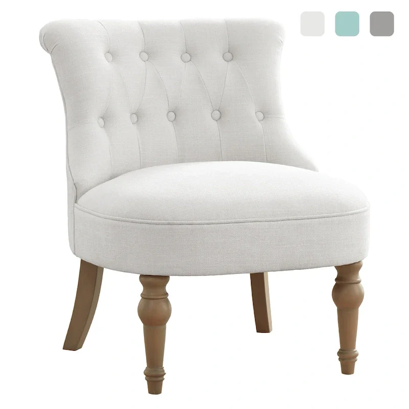 Fauteuil d'appoint confortable sans accoudoirs pour le salon