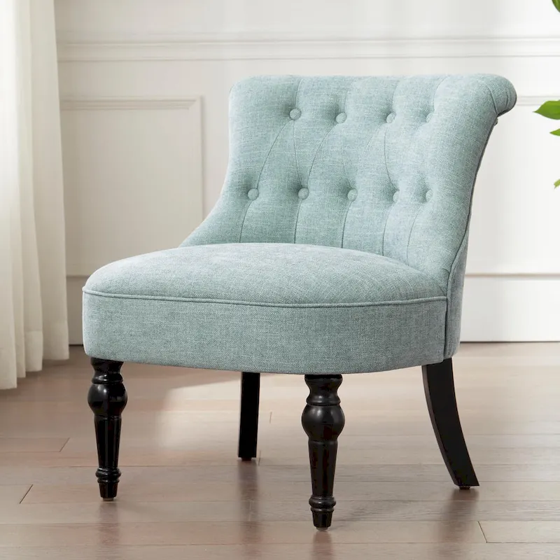 Fauteuil d'appoint confortable sans accoudoirs pour le salon