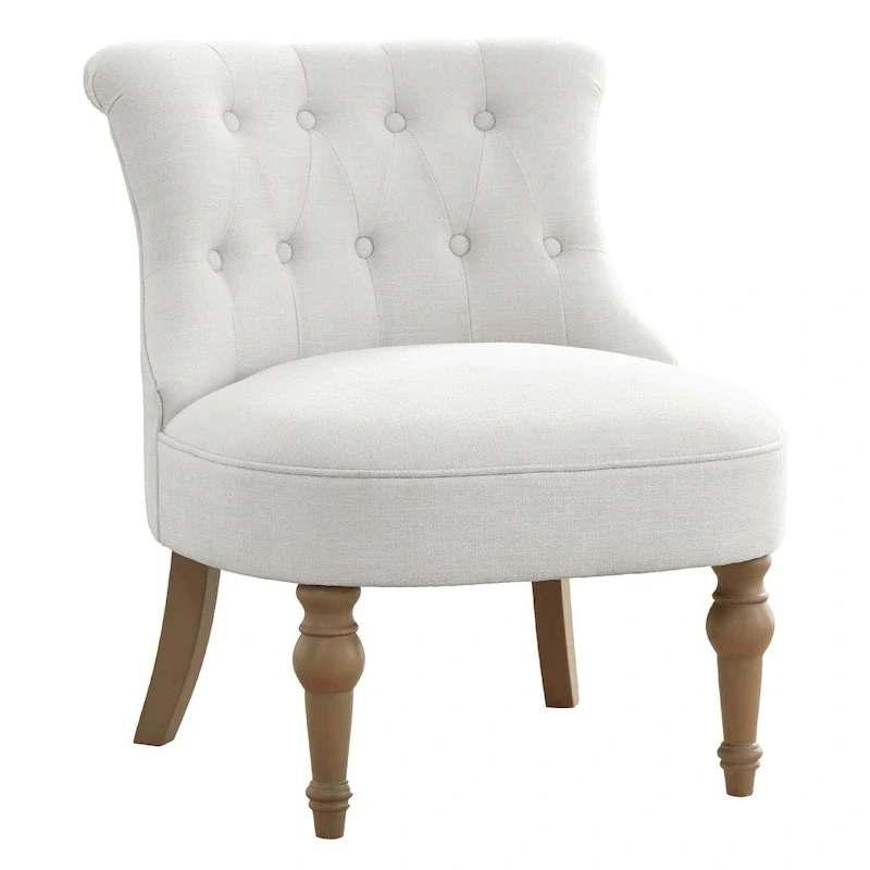 Fauteuil d'appoint confortable sans accoudoirs pour le salon