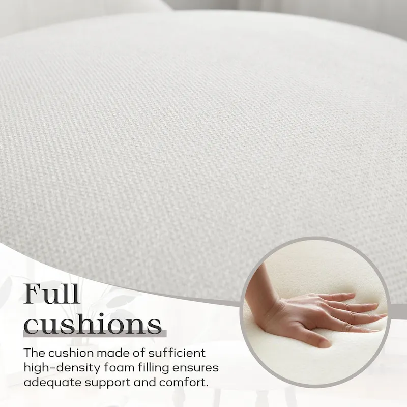 Fauteuil d'appoint confortable sans accoudoirs pour le salon