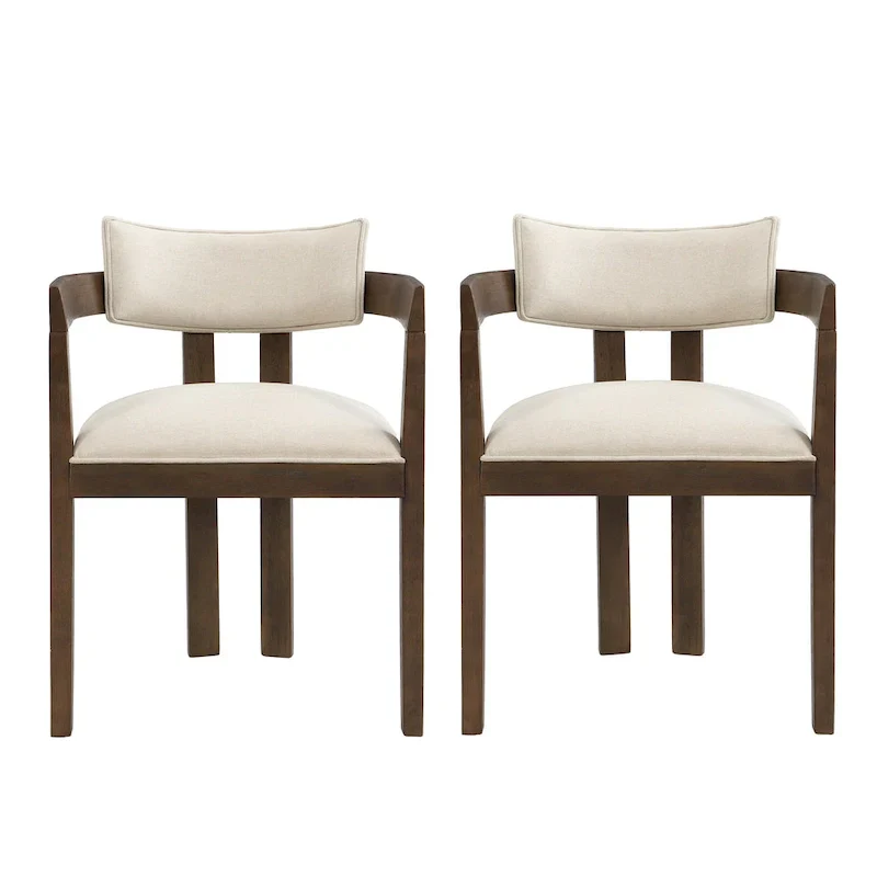 Chaise de salle à manger moderne sophistiquée Conrad avec accoudoirs par Christopher Knight Home