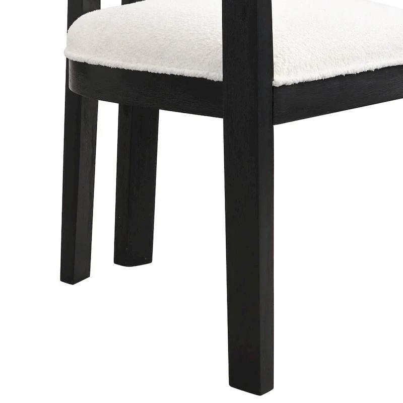 Chaise de salle à manger moderne sophistiquée Conrad avec accoudoirs par Christopher Knight Home