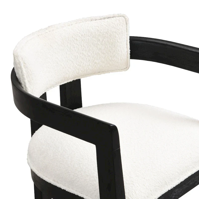 Chaise de salle à manger moderne sophistiquée Conrad avec accoudoirs par Christopher Knight Home