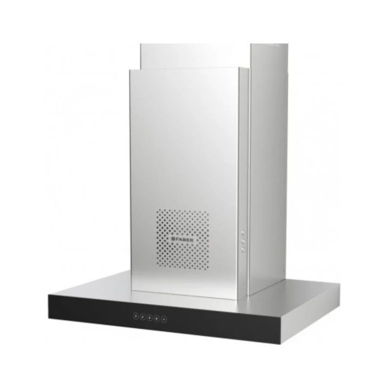 Cappa aspirante a parete Air Hub Stilo Glass Comfort 60 cm classe A+ inox e vetro nero Faber