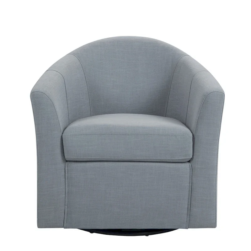 Lot de 2 fauteuils pivotants modernes avec accoudoirs pour salon