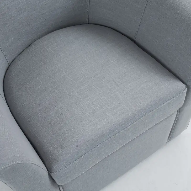 Lot de 2 fauteuils pivotants modernes avec accoudoirs pour salon