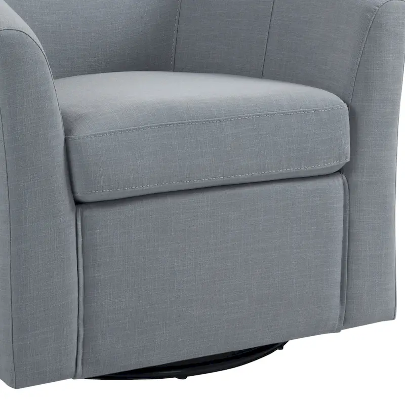 Lot de 2 fauteuils pivotants modernes avec accoudoirs pour salon