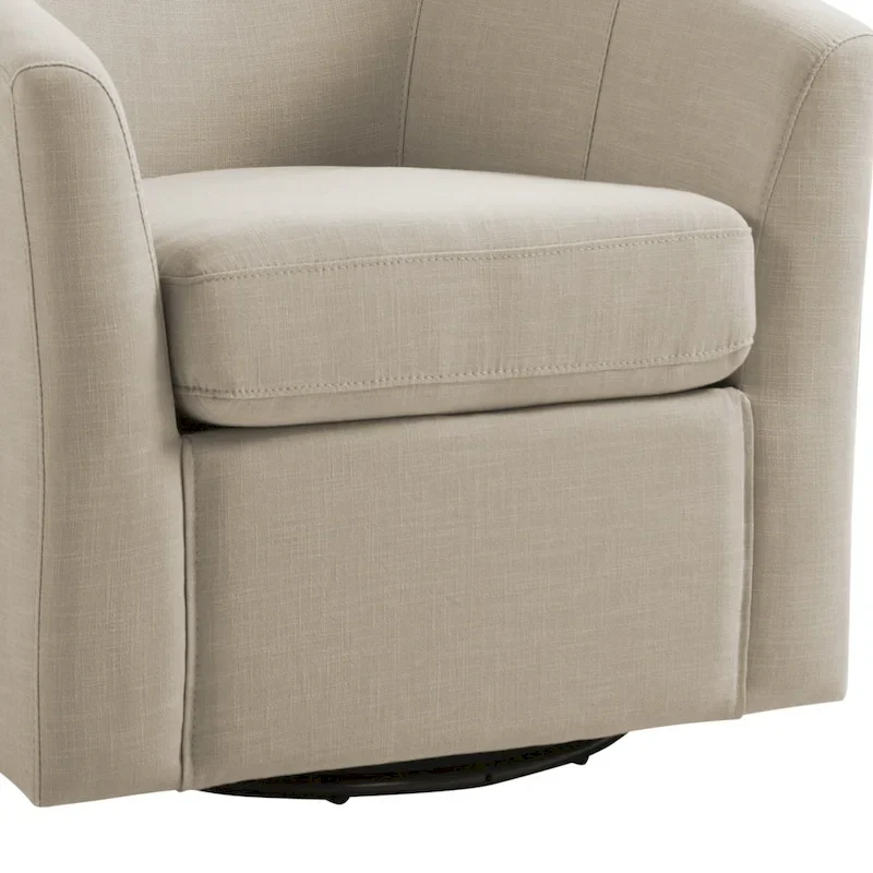Lot de 2 fauteuils pivotants modernes avec accoudoirs pour salon