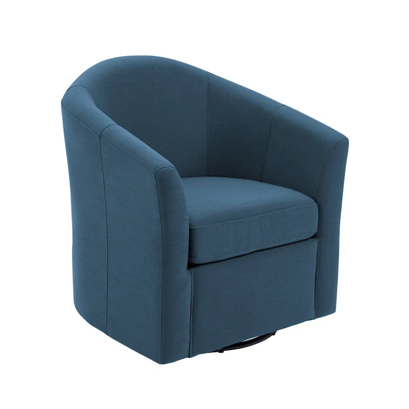 Lot de 2 fauteuils pivotants modernes avec accoudoirs pour salon