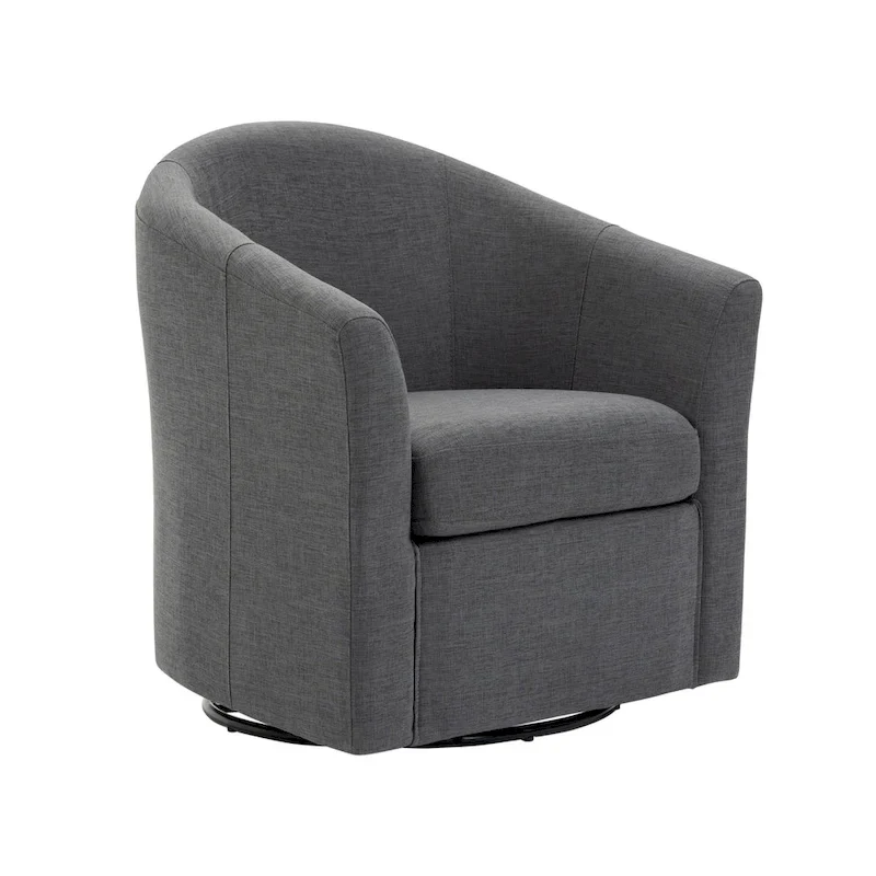 Lot de 2 fauteuils pivotants modernes avec accoudoirs pour salon