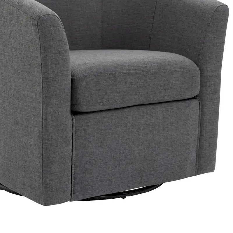 Lot de 2 fauteuils pivotants modernes avec accoudoirs pour salon