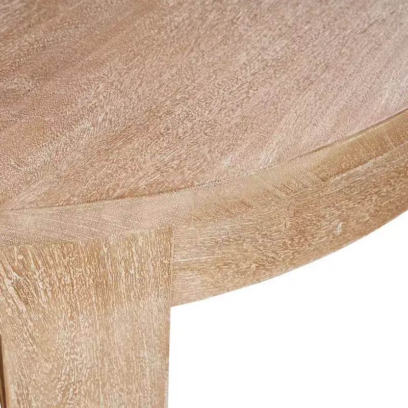 Table basse Royal Hampton, dessus rond de 32 pouces avec base en forme de traîneau ouverte