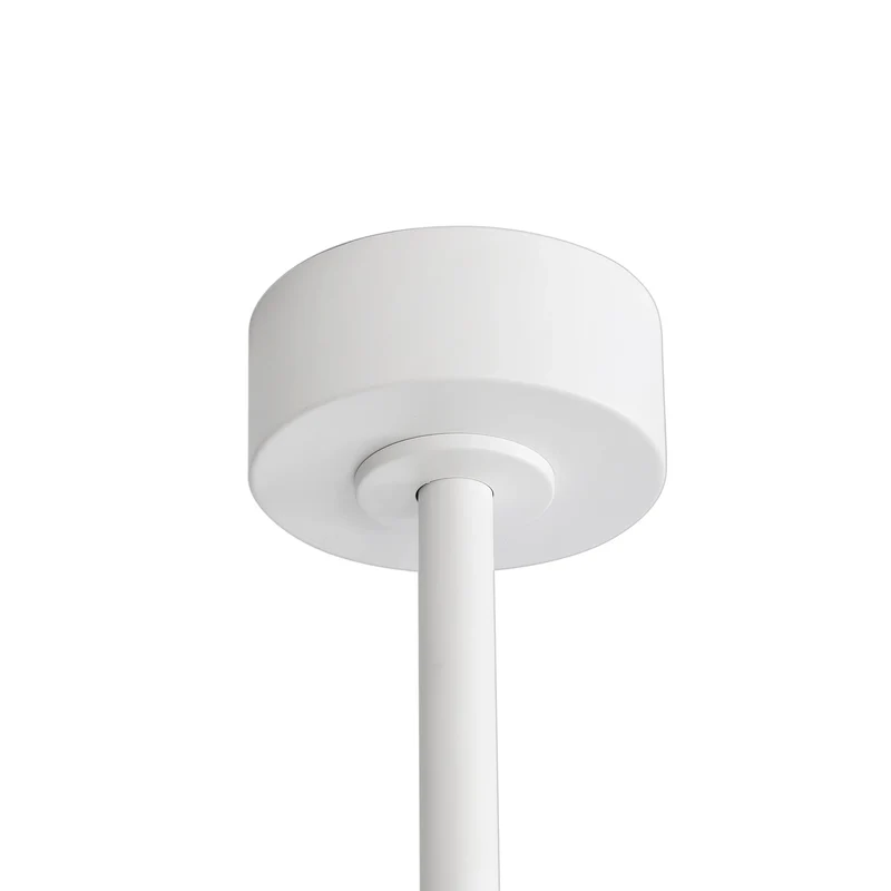 Ventilateur de plafond de 65 pouces à 8 pales noires avec lumière LED et télécommande