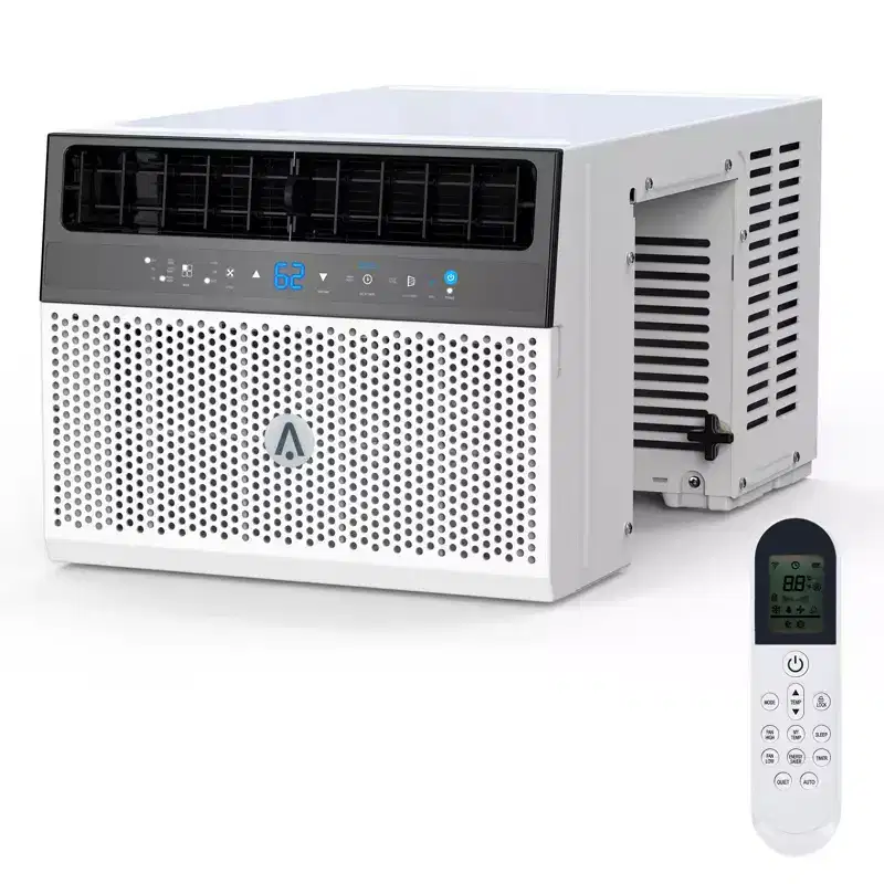 Climatiseur de fenêtre intelligent Acekool 6 000 BTU, climatiseur de pièce Wi-Fi avec télécommande, refroidissement silencieux pour pièces jusqu'à 23 m²