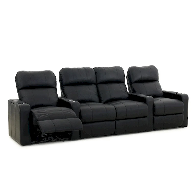 Ensemble de sièges de cinéma maison en cuir Octane Turbo XL700 (rangée de 4)