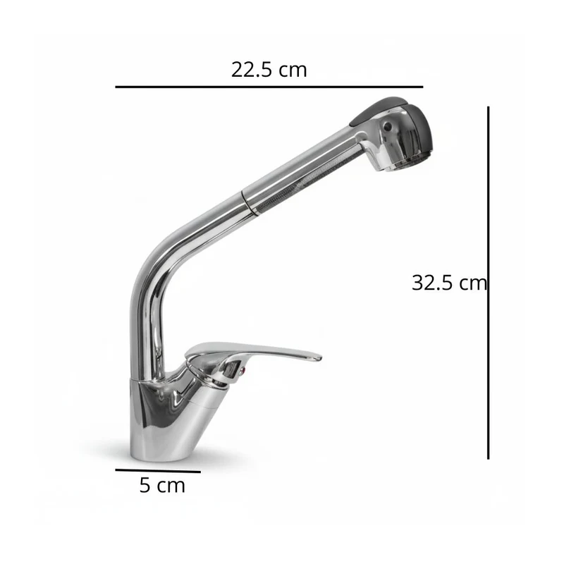 Miscelatore lavello cucina finitura cromo Colorado