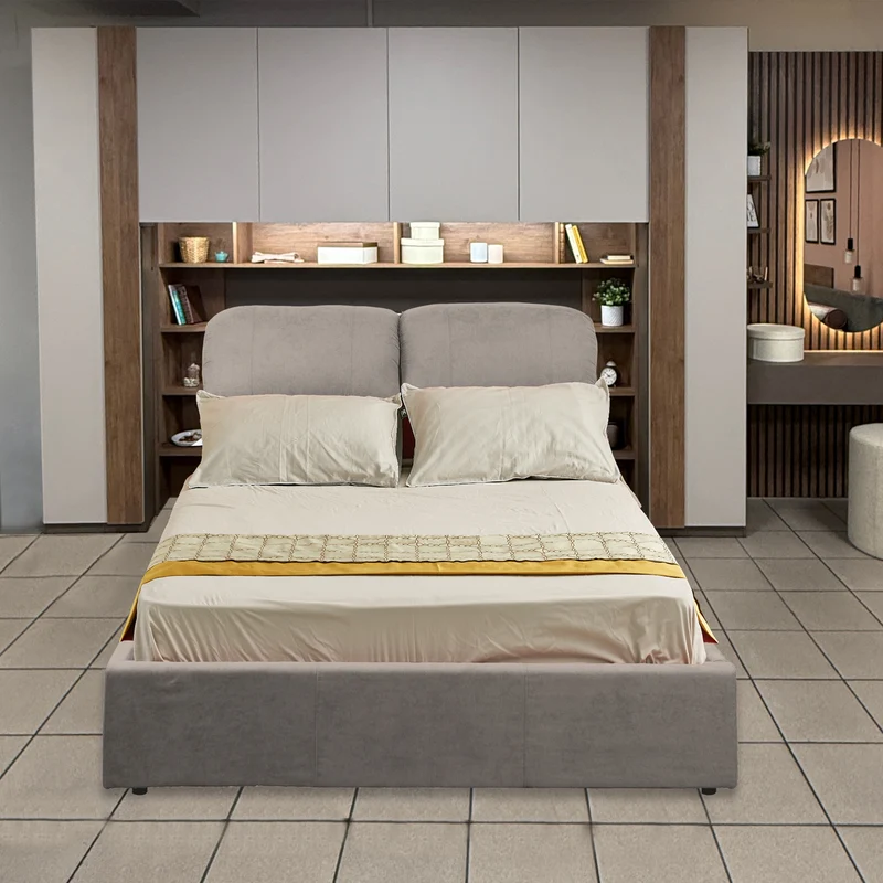 Armadio ponte con letto contenitore colore cashmere e mercure Manchester