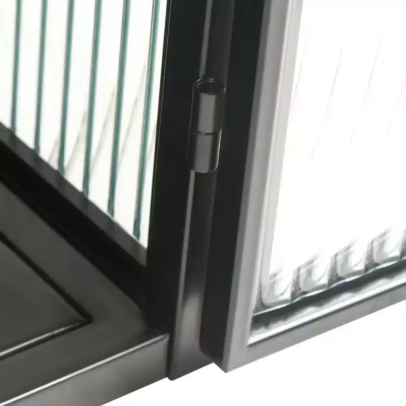 Meuble haut moderne à 2 portes Okak avec portes vitrées de rangement à 3 niveaux pour entrée/salle à manger/salon/cuisine