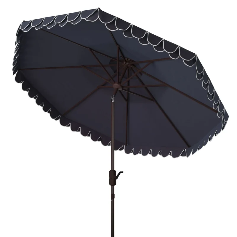 Parasol déporté double toit 274 cm avec cantonnière Kjerstin SAFAVIEH Outdoor