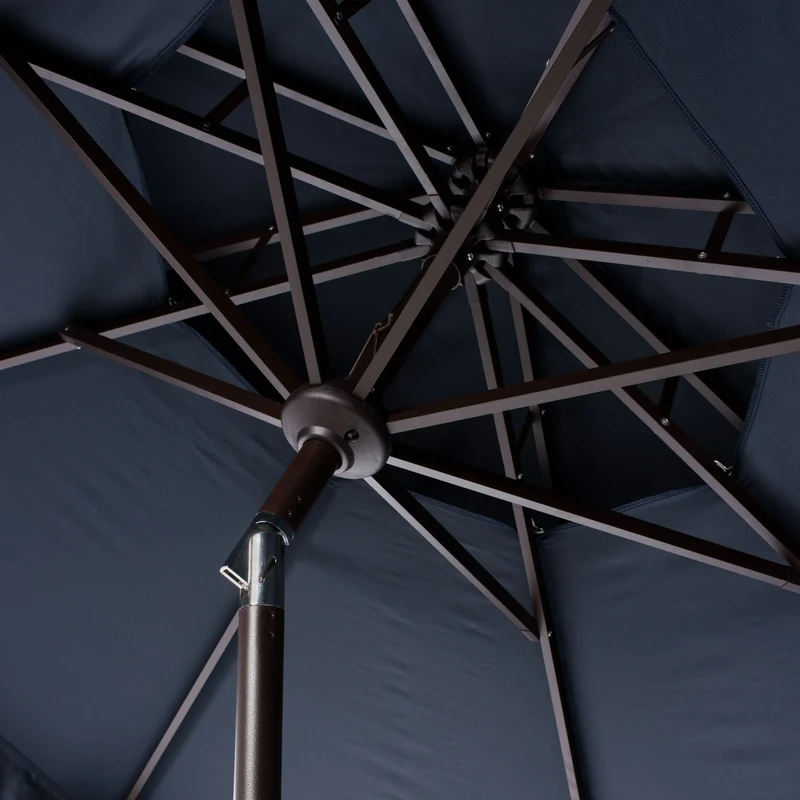 Parasol déporté double toit 274 cm avec cantonnière Kjerstin SAFAVIEH Outdoor