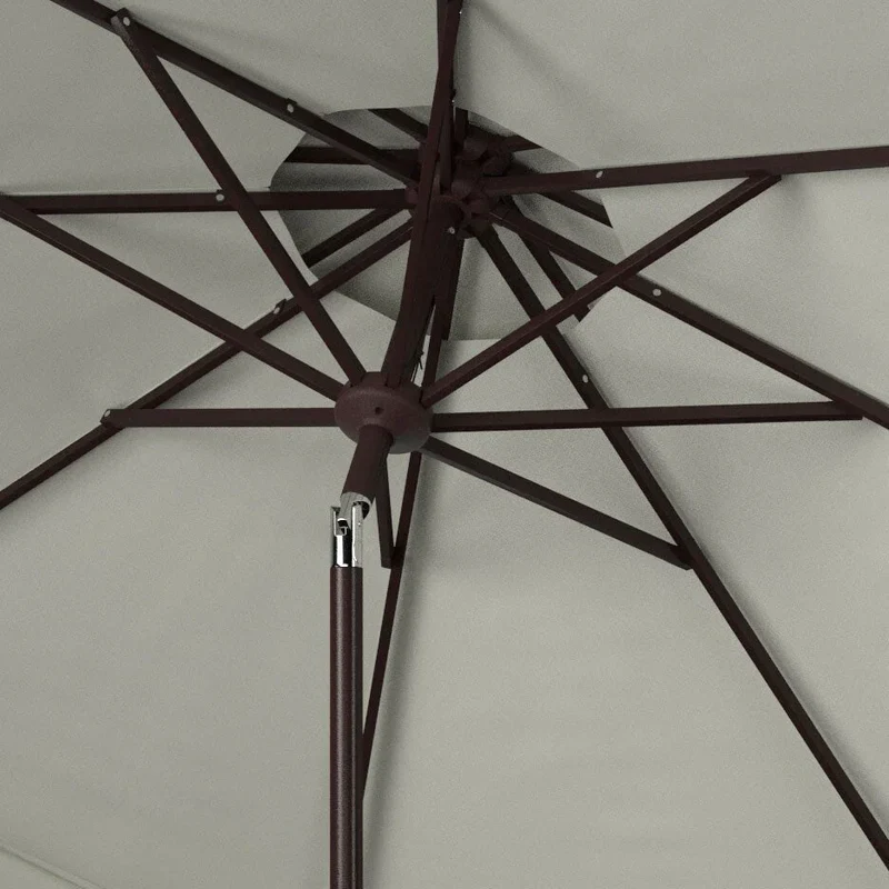 Parasol déporté double toit 274 cm avec cantonnière Kjerstin SAFAVIEH Outdoor