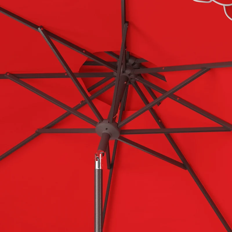 Parasol déporté double toit 274 cm avec cantonnière Kjerstin SAFAVIEH Outdoor